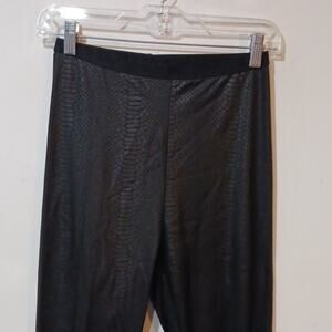 Free People black snake print Leggings size XS